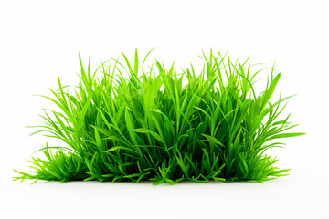 A lush patch of artificial grass displays vivid green hues, creating a realistic representation of...