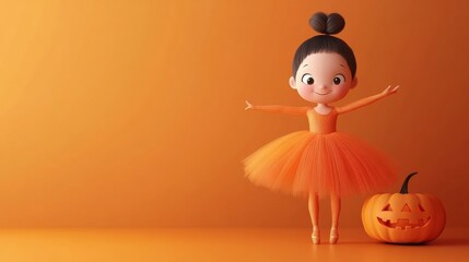 A cute ballerina for Halloween