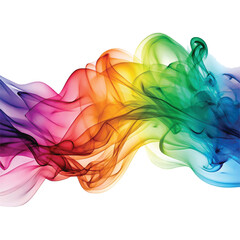 3d colorful smoke splash png design