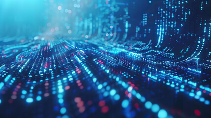 Abstract Digital Connections, Blockchain Technology Integration, Data Flow Visualization, Futuristic Network Interactions