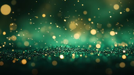 The Glittering Green Background