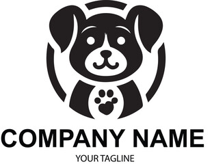 vector pet logo design 