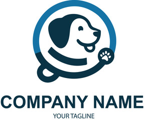 vector pet logo design 