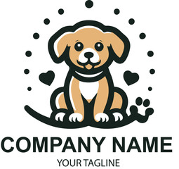 vector pet logo design 