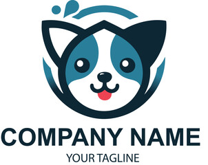 vector pet logo design 