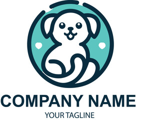 vector pet logo design 