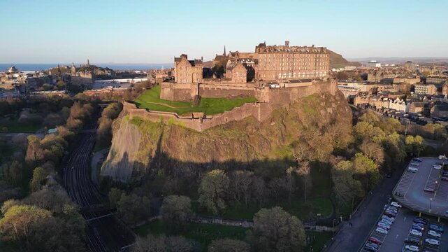 Edinburgh Castle at sunset
