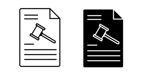 Code of conduct Icons set in solid and thin line style