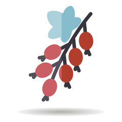Currant berry isolated design vector icon