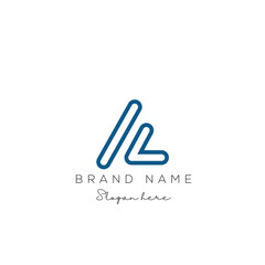 AC letter logo vector template. Creative AC font logo.