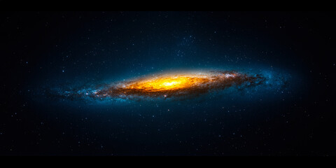 Obraz premium deep space landscape with galaxies