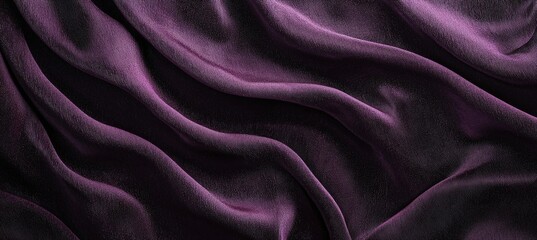 Fototapeta premium Luxurious Velvet Texture in Deep Purple and Black for High-End Fashion Branding