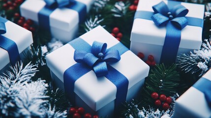 The Gifts with Blue Bows