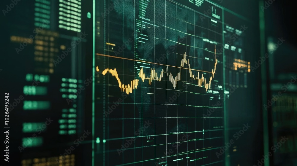 Poster data analytics dashboard with graphs and charts