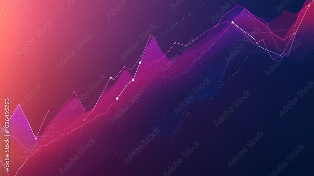 Poster abstract colorful graphical data visualization background