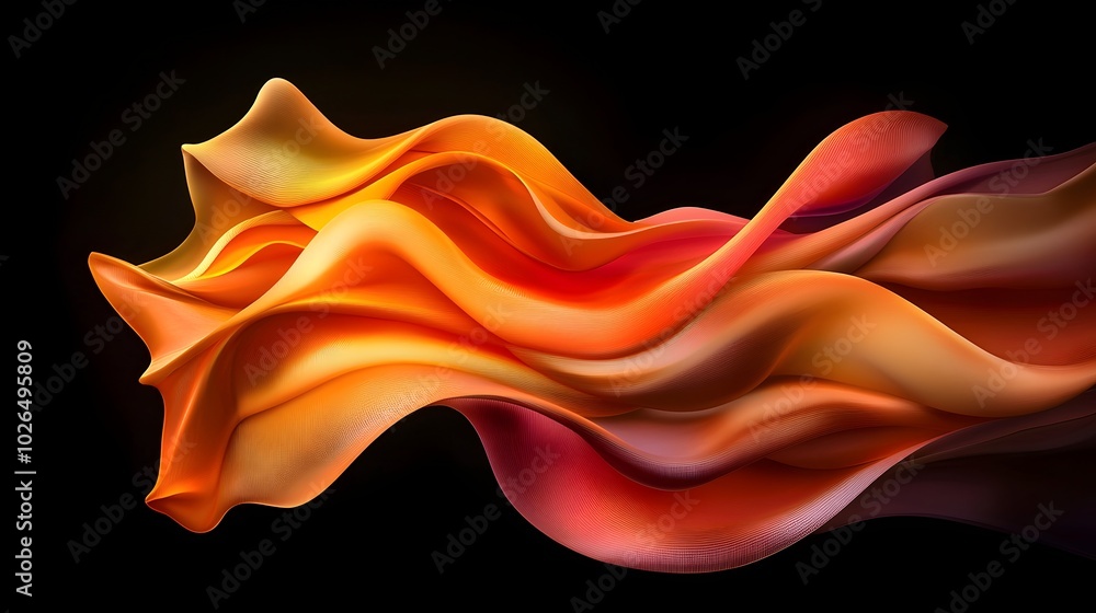 Poster dynamic fiery abstract design - explosive artistic expression with vibrant colors and shapes for cre