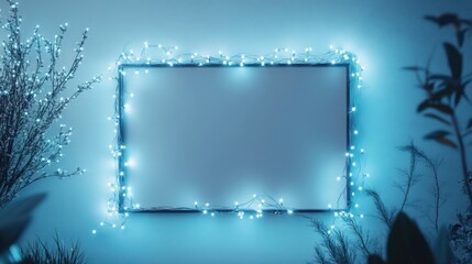 The Framed Blue Light Display
