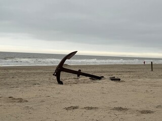 Anker am Strand
