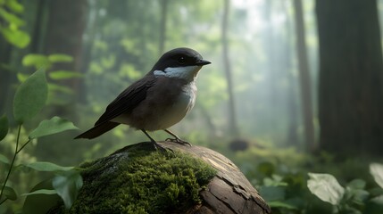 Obraz premium Sea Sparrow Bird in Nature, Photo Realistic, Pattern Background, Wallpaper, Cover and Screen for Smartphone, PC, Laptop,