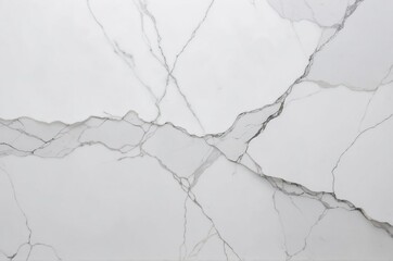 Fototapeta premium Close-up of white marble with intricate veins and smooth texture