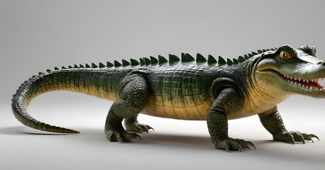 Obraz premium cute crocodile on a white background