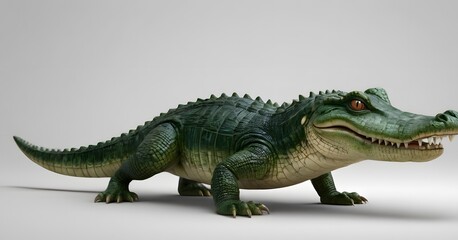 Obraz premium cute crocodile on a white background