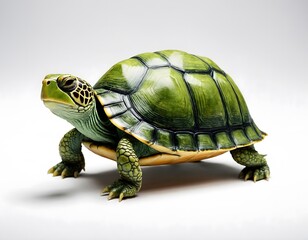 Obraz premium AI generated cute turtle on a white background