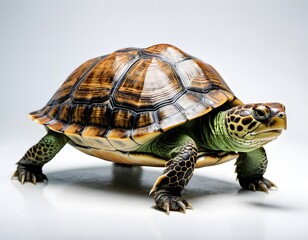 Fototapeta premium AI generated turtle on a white background