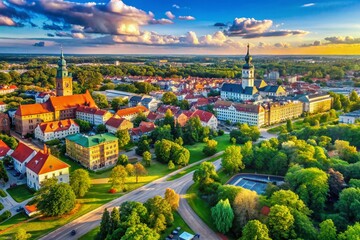 Aerial View Radom City Mazowieckie