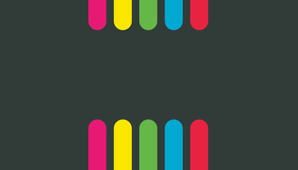 Modern beautiful poster background vector. cover template with  various color lines 