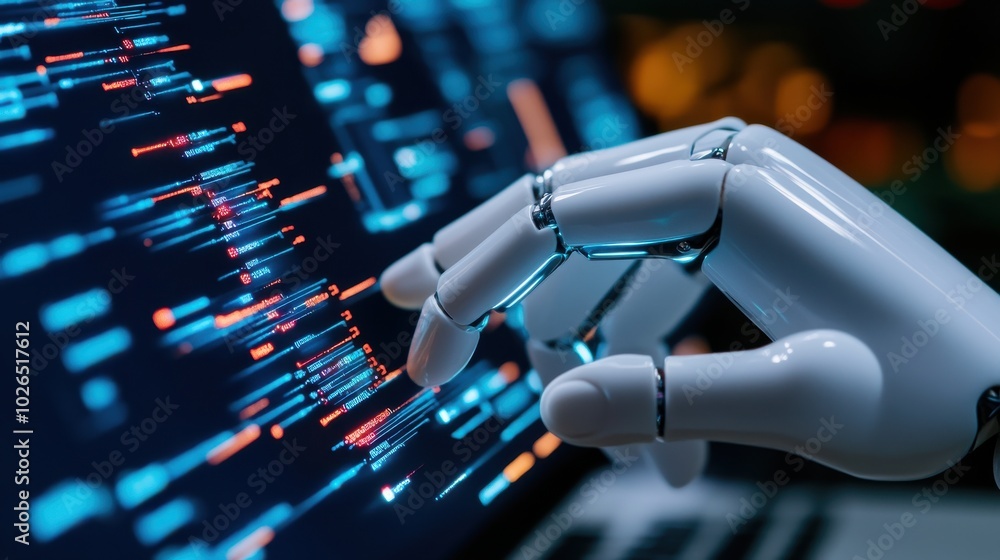 Poster ai-driven customer service technology in action