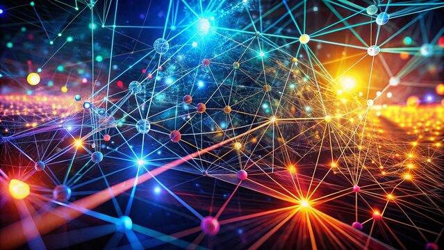 A neural network silhouette set against an abstract technology backdrop, symbolizing the advancements in AI and its transformative impact on modern