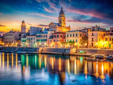 Anzio City Center comes alive at night, with illuminated streets and a vibrant atmosphere, inviting visitors to explore its charm and enjoy the
