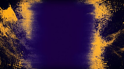 Abstract purple and yellow background with a blank space in the center, perfect for adding text or images.