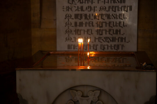 Moscow, Russia, September 20, 2024, The Armenian Temple in the Meshchansky district, Olympic Avenue.