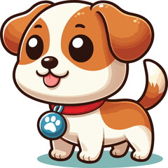 Obraz premium dog with bone