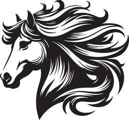 horse head silhouette