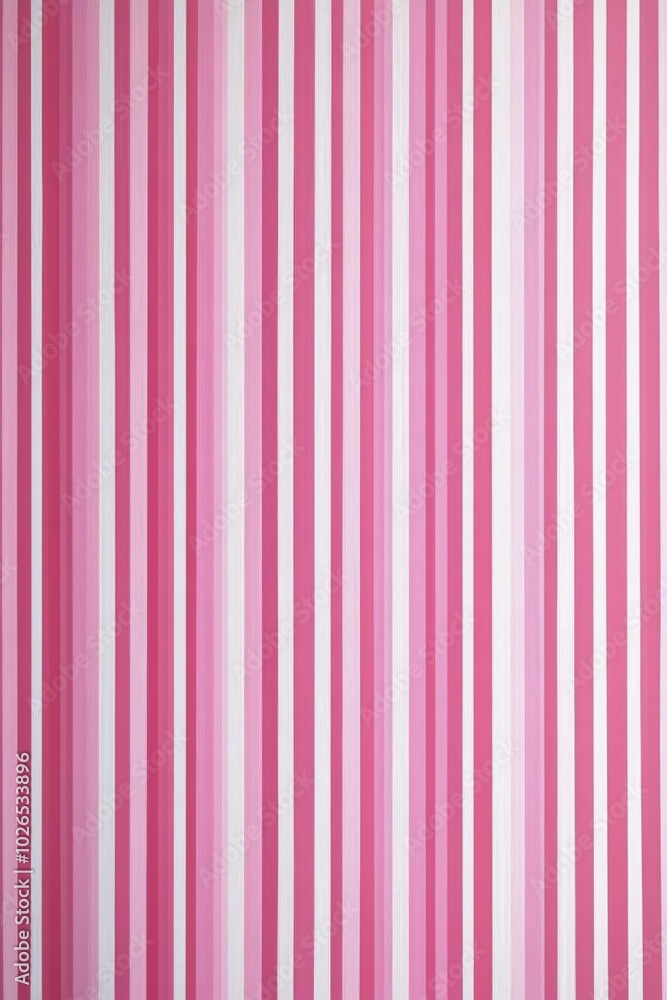 Poster a mesmerizing pink tunnel with striped patterns leading into a dark void in the distance