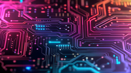 Obraz premium Wireframe of a Vintage Circuit Board with Detailed Design | Aesthetic Blueprint for Electronic Enthusiasts