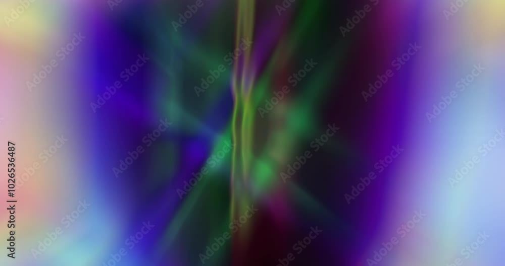 Poster rainbow, prism and aurora in space with colors, flow and lighting animation. creative glow, pattern 