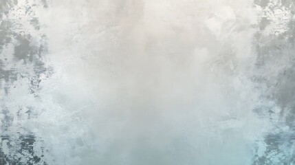 Abstract background with a textured, grainy, and faded look. The background is white with grey and blue tones, creating a cloudy, blurry effect.