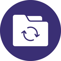 Folder Sync Icon Design