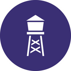 Water Tower Icon Design