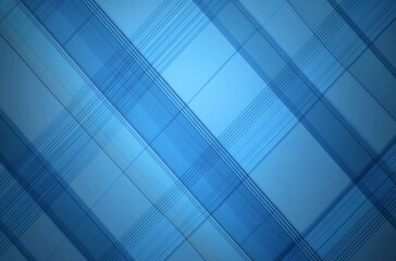 Obraz premium Blue Diagonal Plaid Pattern Background Vector Illustration. 