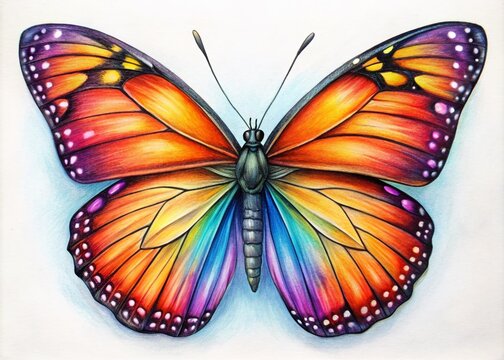 How to Draw a Beautiful Butterfly Step by Step for Beginners - Easy Drawing Tutorial for Kids and