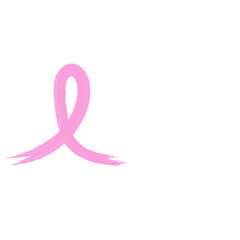 Flat vector ribbons. Flat pink ribbons banners isolated on white background