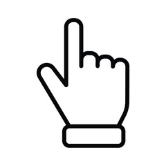 hand variations. finger pointing. outline design style. Suitable for design materials, touch, bookmarks. vector design template