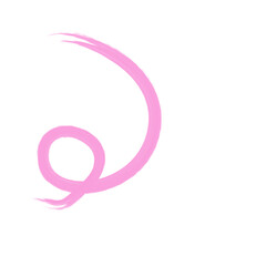 Flat vector ribbons. Flat pink ribbons banners isolated on white background