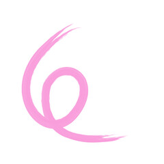 Flat vector ribbons. Flat pink ribbons banners isolated on white background