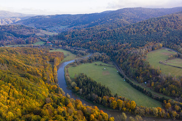 Dolina Popradu, Małopolska, Jesień 